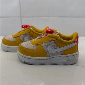 Nike Kids Yellow and Pink Sneakers